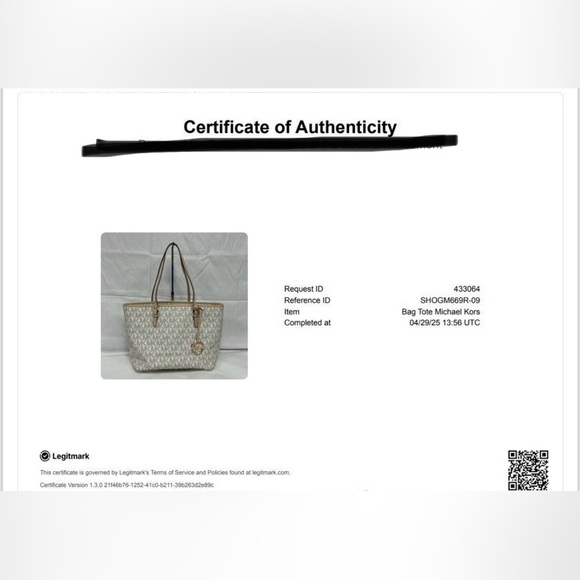 NWT Michael kors vanilla jet set tote - Picture 7 of 7